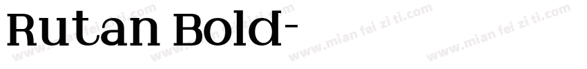 Rutan Bold字体转换